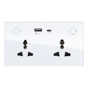 Africab Smart 16A Twin Universal + USB & Type-C White AF-WIFI-TUN-USB-WH