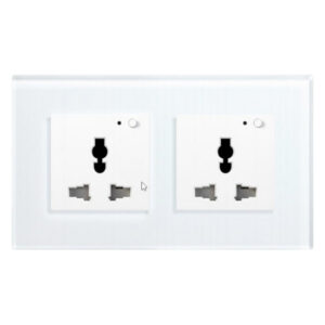 Africab Smart 16A Twin Universal Switch White AF-WIFI-TUN-WH