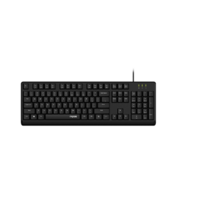 Rapoo Wired USB Black Keyboard, Spill Resistant, Soft & Noiseless Key, 1 Year Warranty