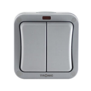 Tronic Waterproof 2 Gang 2 Way Switch