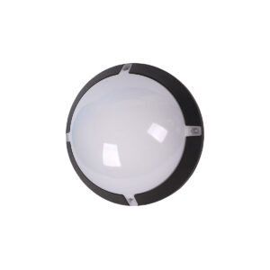 Tronic Black Round LED Bulkhead Ceiling Light 8 Watts