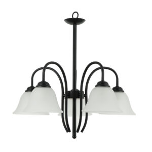 Tronic Pendant Lamp – 5-Light Black Decorative Hanging Fixture
