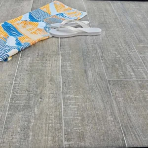 CTM Barnwood Natural EcoTec Matt Rectified Glazed Porcelain Floor Tile - 895 x 220mm