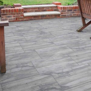 CTM Kilimanjaro Edge Tshukudu Grey Rectified Matt Porcelain Floor Tile - 420 x 650mm