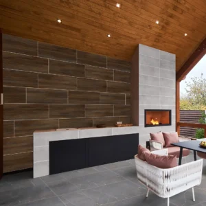 CTM Kilimanjaro Edge Kibale Wood Rectified Matt Porcelain Floor Tile - 300 x 1000mm