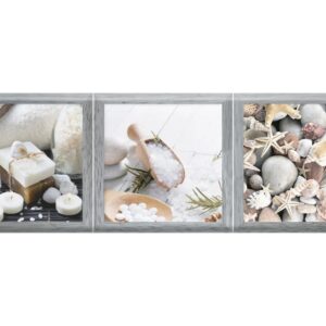 CTM Viena Bath Ceramic Decor Wall Tile - 200 x 600mm