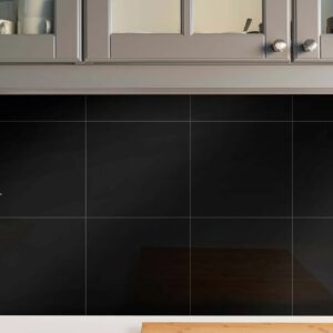 CTM X - Shiny Black Ceramic Wall Tile - 200 x 200mm
