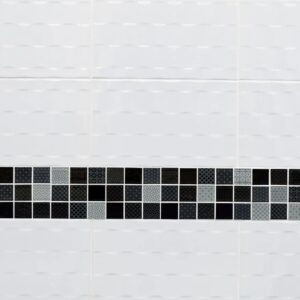 CTM X - Ziko Deko Blanco Ceramic Wall Tile - 250 x 400mm