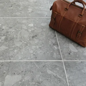 CTM Kilimanjaro Edge Talek Grey Rectified Matt Porcelain Floor Tile - 420 x 650mm